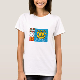 Saint Pierre och Miquelons flagga T Shirt