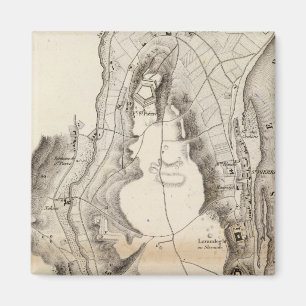 Saint Pierre Plateau Atlas Karta Magnet