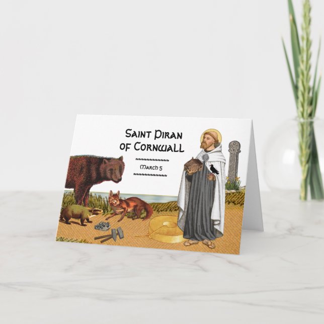 Saint Piran av Cornwall (SAE 01) Kort (Framsida)