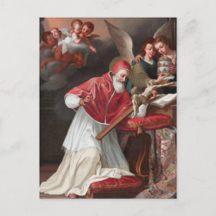 Saint Pius V och Miracle vid Roman School Vykort