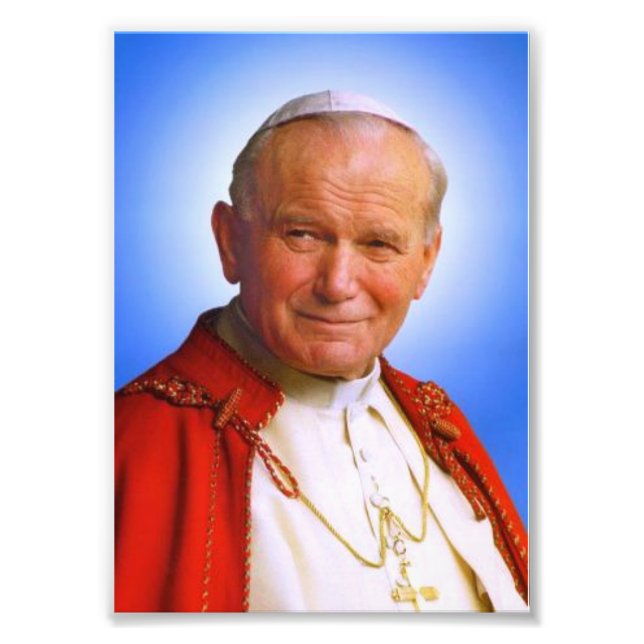Saint Pope Johannes Paul II Fototryck (Framsidan)