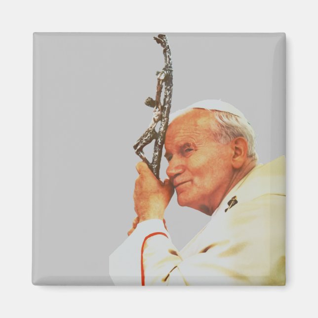 Saint Pope Johannes Paul II Magnet (Framsidan)