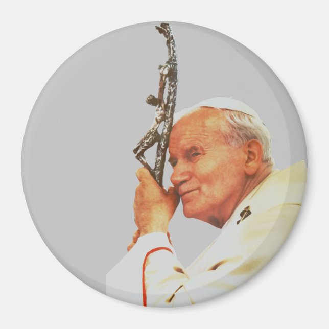 Saint Pope Johannes Paul II Magnet (Framsidan)