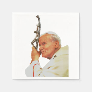 Saint Pope Johannes Paul II Pappersservett