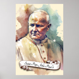 Saint Pope Johannes Paul II Poster