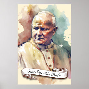 Saint Pope Johannes Paul II Poster