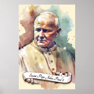 Saint Pope Johannes Paul II Poster