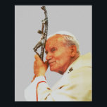 Saint Pope Johannes Paul II Poster<br><div class="desc">Påven Johannes Paulus II var chef för den katolska kyrkan och överordnad Vatikanstaten från 1978 till hans död 2005. Han blev senare kanoniserad som påven Johannes Paulus II.</div>