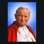 Saint Pope Johannes Paul II Poster<br><div class="desc">Sankt påve Johannes Paulus II Poster Skydda oss!</div>