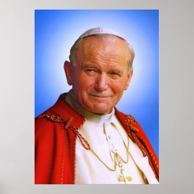 Saint Pope Johannes Paul II Poster (Framsidan)