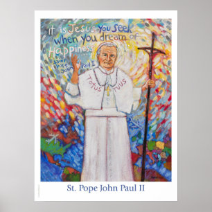Saint Pope Johannes Paulus II poster