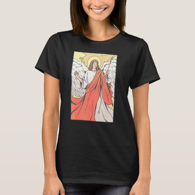 Saint Raphael Religiösa Graphic T Shirt (Framsida)