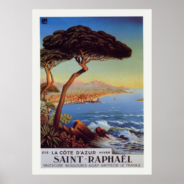 Saint-Raphael Travel Poster (Framsidan)