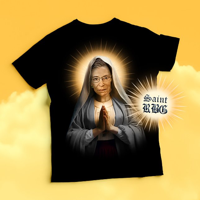 Saint RBG Prayer Candle T Shirt (Saint RBG Devotional Prayer T-shirt and Political Humor Tee)