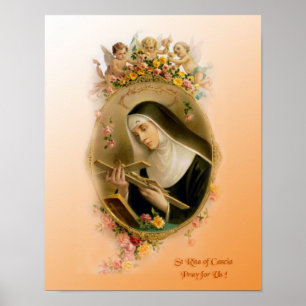 Saint Rita av Cascia Poster