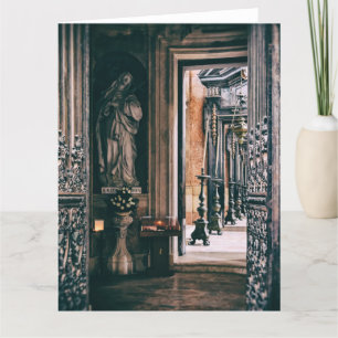 Saint Rita av Cascia-statue i Mafra Palace Tack Kort