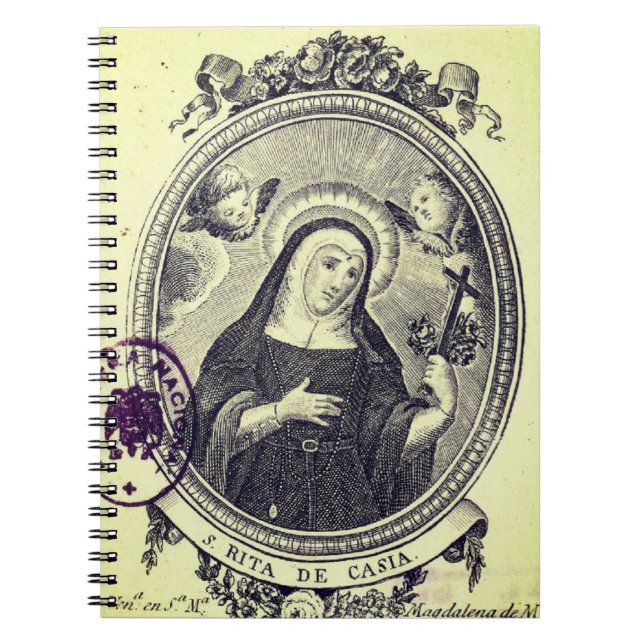 Saint Rita i Cascia Anteckningsbok (Framsidan)