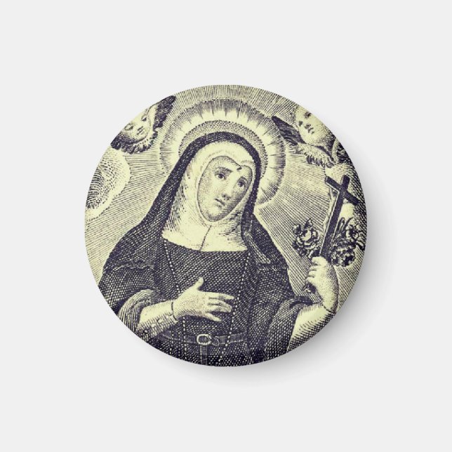 Saint Rita i Cascia Magnet (Framsidan)