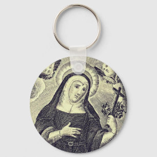 Saint Rita i Cascia Nyckelring