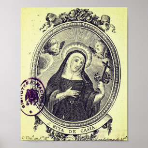 Saint Rita i Cascia Poster