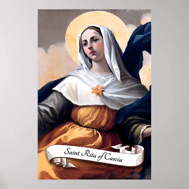 Saint Rita i Cascia Poster (Framsidan)