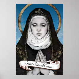 Saint Rita i Cascia Poster