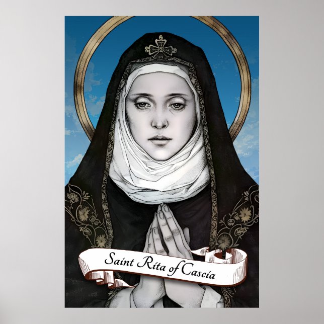 Saint Rita i Cascia Poster (Framsidan)