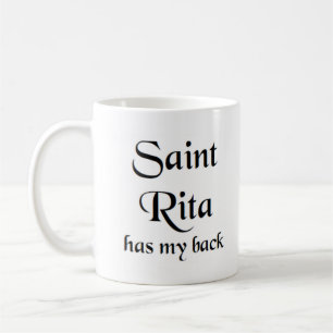 saint rita kaffe mugg