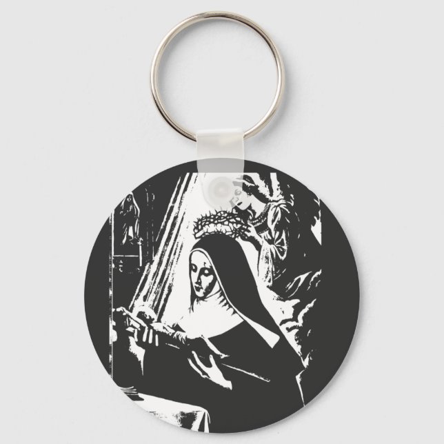 Saint Rita Keychain Nyckelring (Framsida)