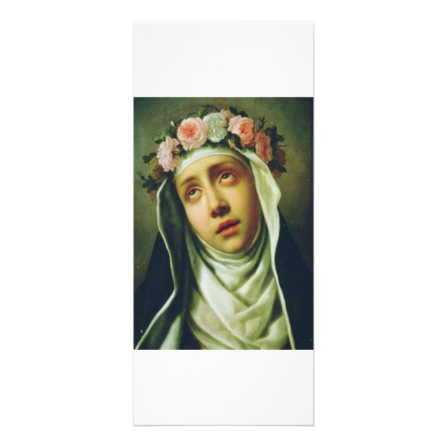 Saint Ro i Lima av Francesco de Mura Reklamkort (Framsidan)