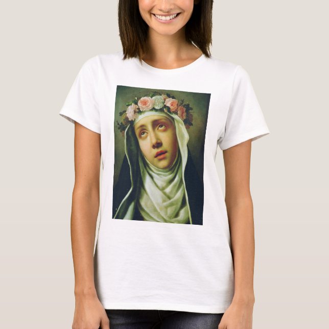 Saint Ro i Lima av Francesco de Mura T Shirt (Framsida)