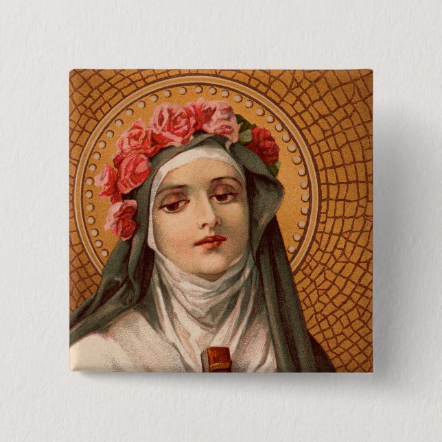 Saint Ro i Lima Button Knapp (Framsida)