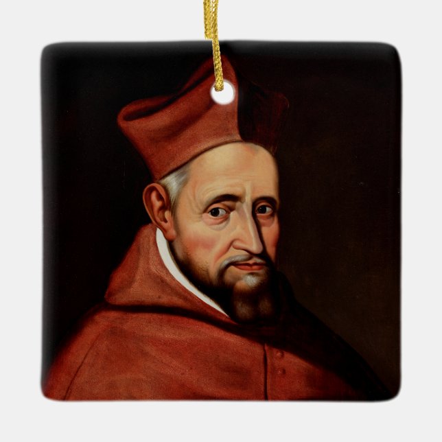 Saint Robert Bellarmin Julgransprydnad Keramik (Framsida)