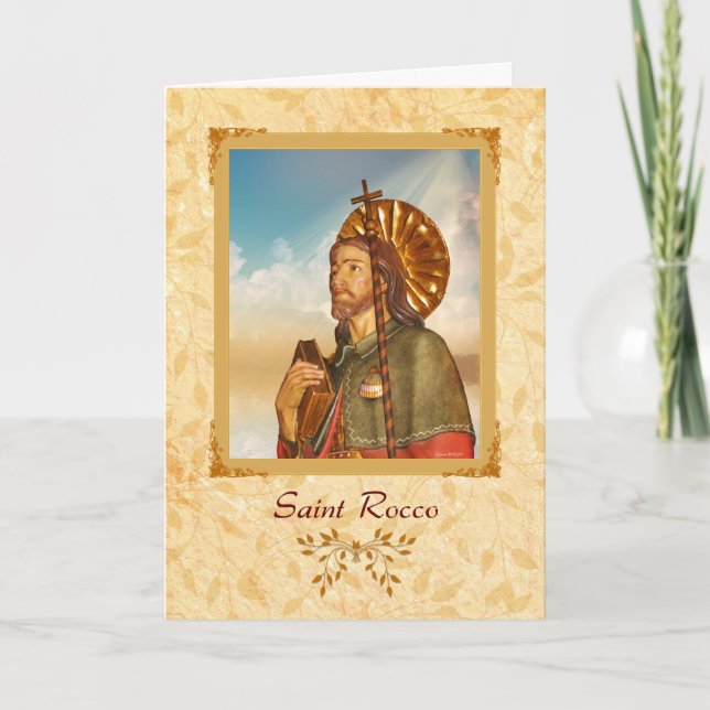 Saint Rocco - Blank Greeting Card Kort (Framsida)