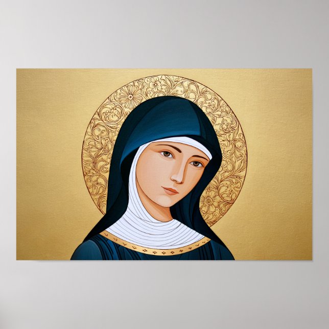 Saint Scholastica: Heart of Prayer Poster (Framsidan)