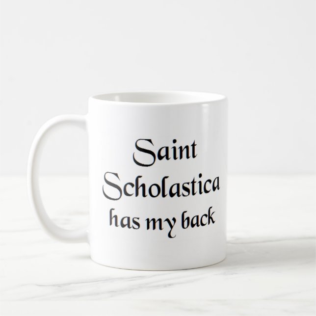 saint scholastica kaffe mugg (Vänster)