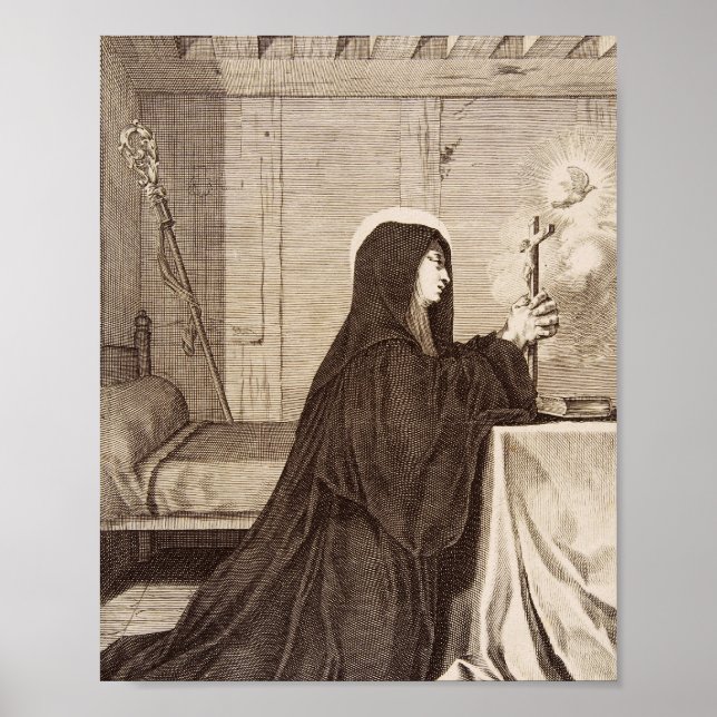 Saint Scholastica Patroness of school Poster (Framsidan)