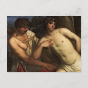 Saint Sebastian är Bound Vykort