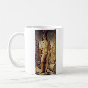 Saint Sebastian av Liberale Da Verona Kaffemugg