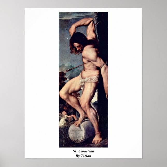 Saint Sebastian av Titian Poster (Framsidan)