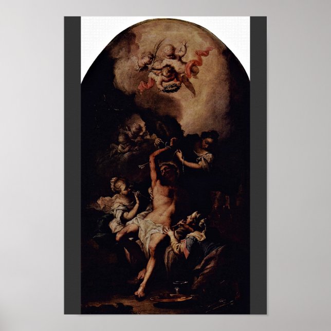Saint Sebastian av Unterberger Michelangelo Poster (Framsidan)