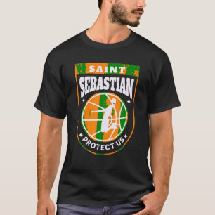 Saint Sebastian Basketball Dunk Patron Saint of Sp T Shirt