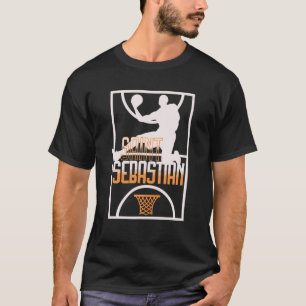 Saint Sebastian Basketball Dunk Patron Saint of Sp T Shirt