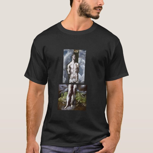 Saint Sebastian by El Greco (1612) T Shirt (Framsida)