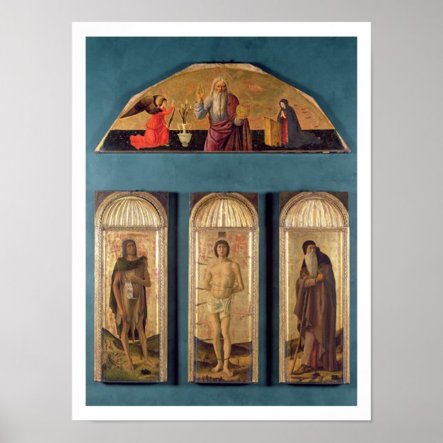 Saint-Sebastian mellan St. John the Baptist och St Poster (Framsidan)