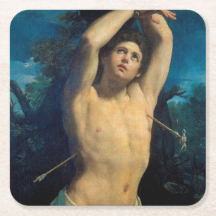 Saint Sebastian (Saint Sebastian), Guido Reni Underlägg Papper Kvadrat
