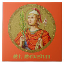Saint Sebastian (SNV 24) (Round Image) Tile 1