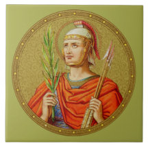 Saint Sebastian (SNV 24) (Round Image) Tile 2