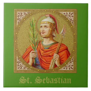 Saint Sebastian (SNV 24) Tile 3 Kakelplatta