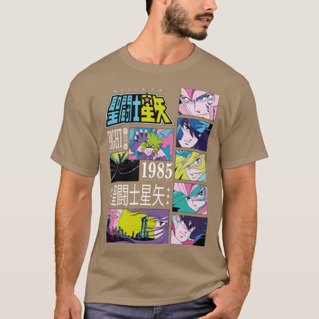 Saint Seiya flicka retro T Shirt (Framsida)